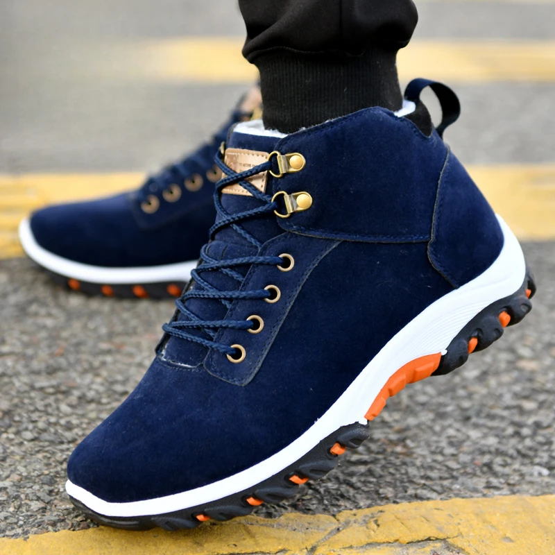 Man Boot Work Shoes for Men Warm Snow Boots Sports Board Shoes Cotton Shoes for Men Platform Boots Winter Shoe for Men Zapatos