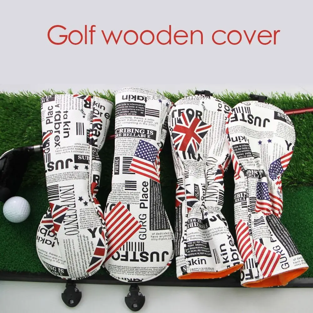 กีฬา PU Driver/Fairway/Hybrids Golf Club Head Cover ป้องกัน Headcover กอล์ฟไม้ Golf Rod Sleeve