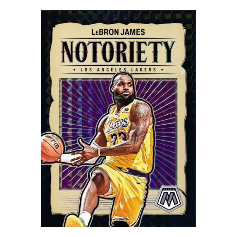 Panini 2024 Notoriety Mosaik Schwarz Diy NBA Basketball Star James Doncic Curry Wembanyama Ausar Thompson Sammelkarten Geschenk