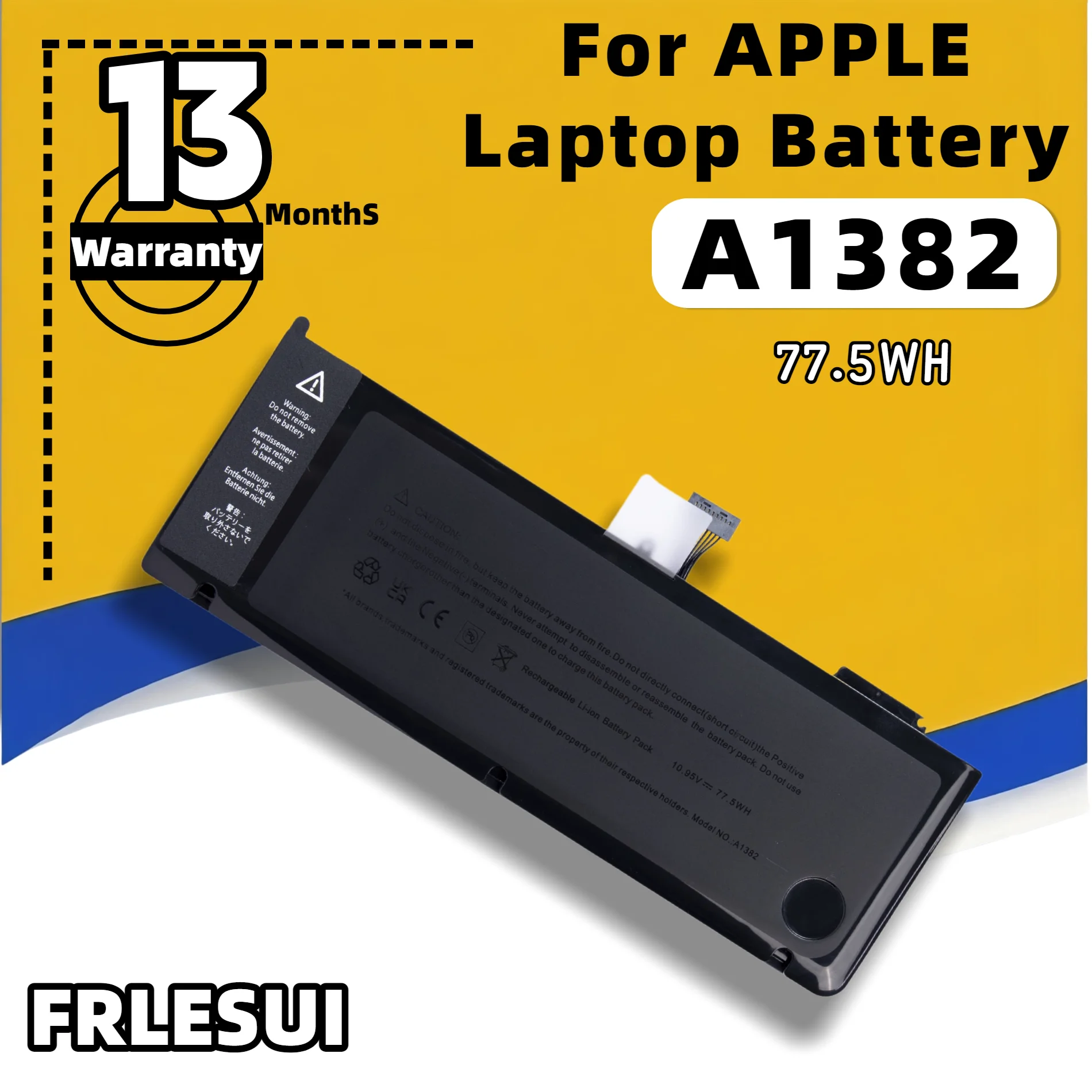 FRLESUI  10.95V A1382 for Apple Battery MacBook Pro 15