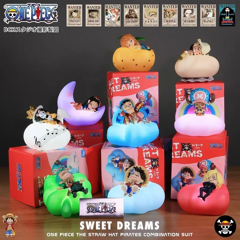 

Genuine ONE PIECE Sweet Dream Dream Series Blind Box Luffy Rechargeable Led Humanoid Night Light Model Display Gift For Kids