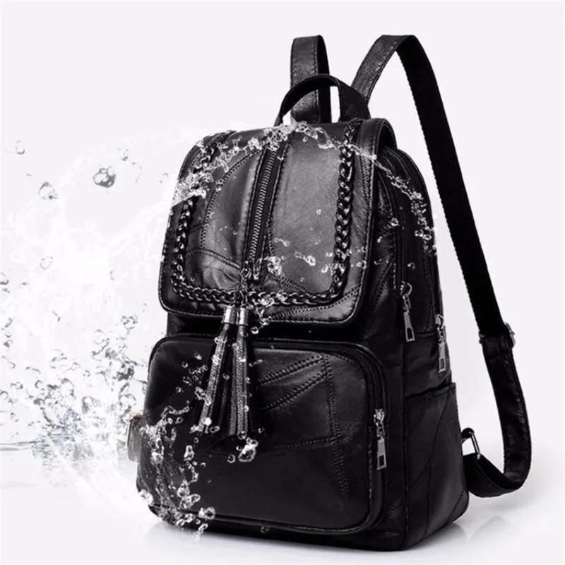 New Fashion  Solid Color Lightweight Waterproof Large Capacity Detachable Shoulder Strap Multi Functional Women\'s Backpack