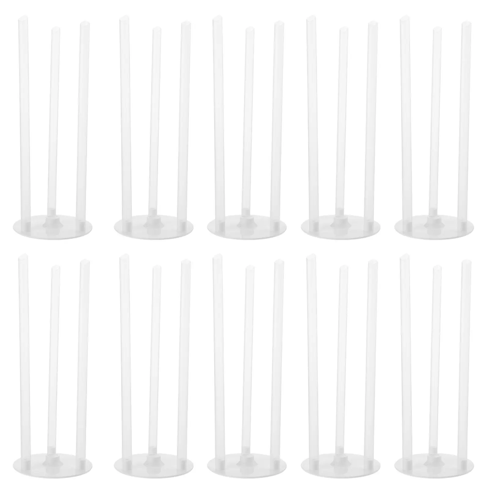 

10 set Cake Support Stands Round Plastic Bracket For Multi-Layer Cake Display Baking Accessories Dessert Tier Support Gasket