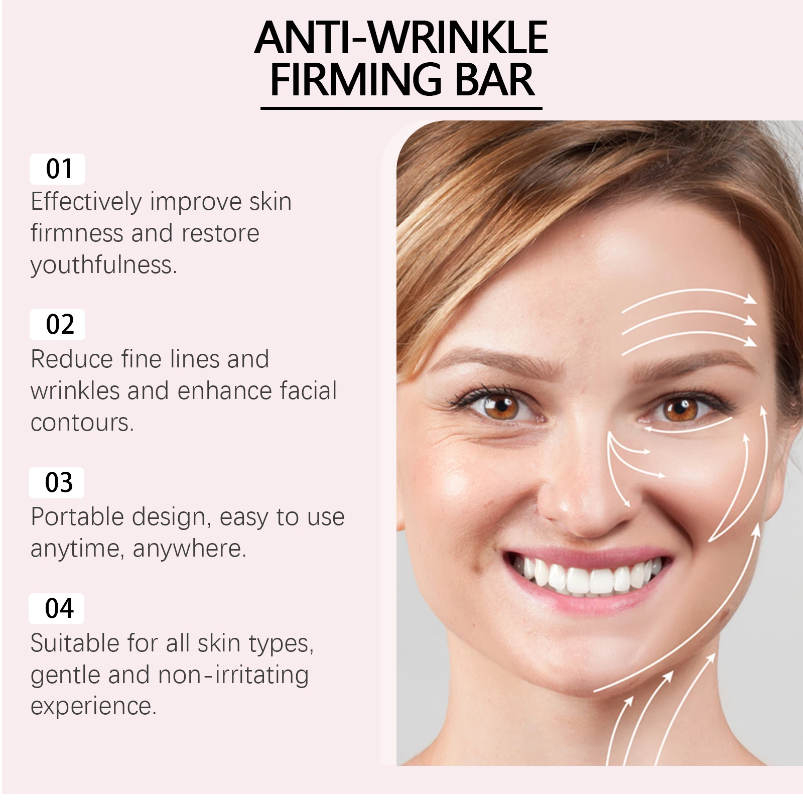 Collagen Firming Bar Anti-Wrinkle Tighten Sagging Skin Hydrating Collagen Moisturizer Face Balm Stick Watery Glow Skin Care