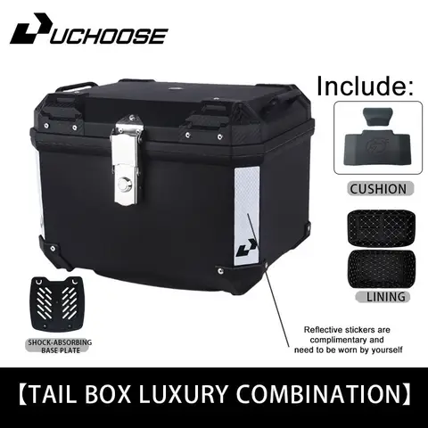 Uniwersalny kufer motocyklowy o pojemności około 45L do R1200GS R1250GS F800GS F850GS, duży bagażnik tylny na narzędzia.