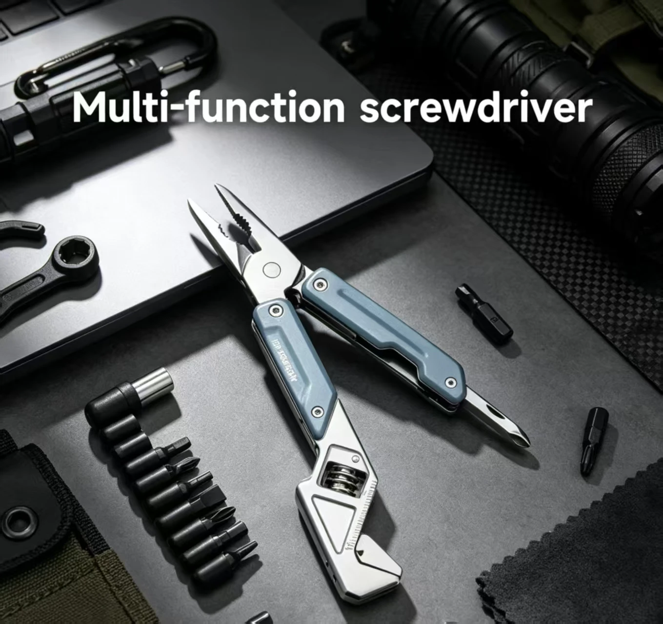 NexTool 8 In 1 Light Wrench W2 Multi Tool Foloding Pliers Multi-functional Spanner Screwdriver Outdoor Camping EDC Hand Tools