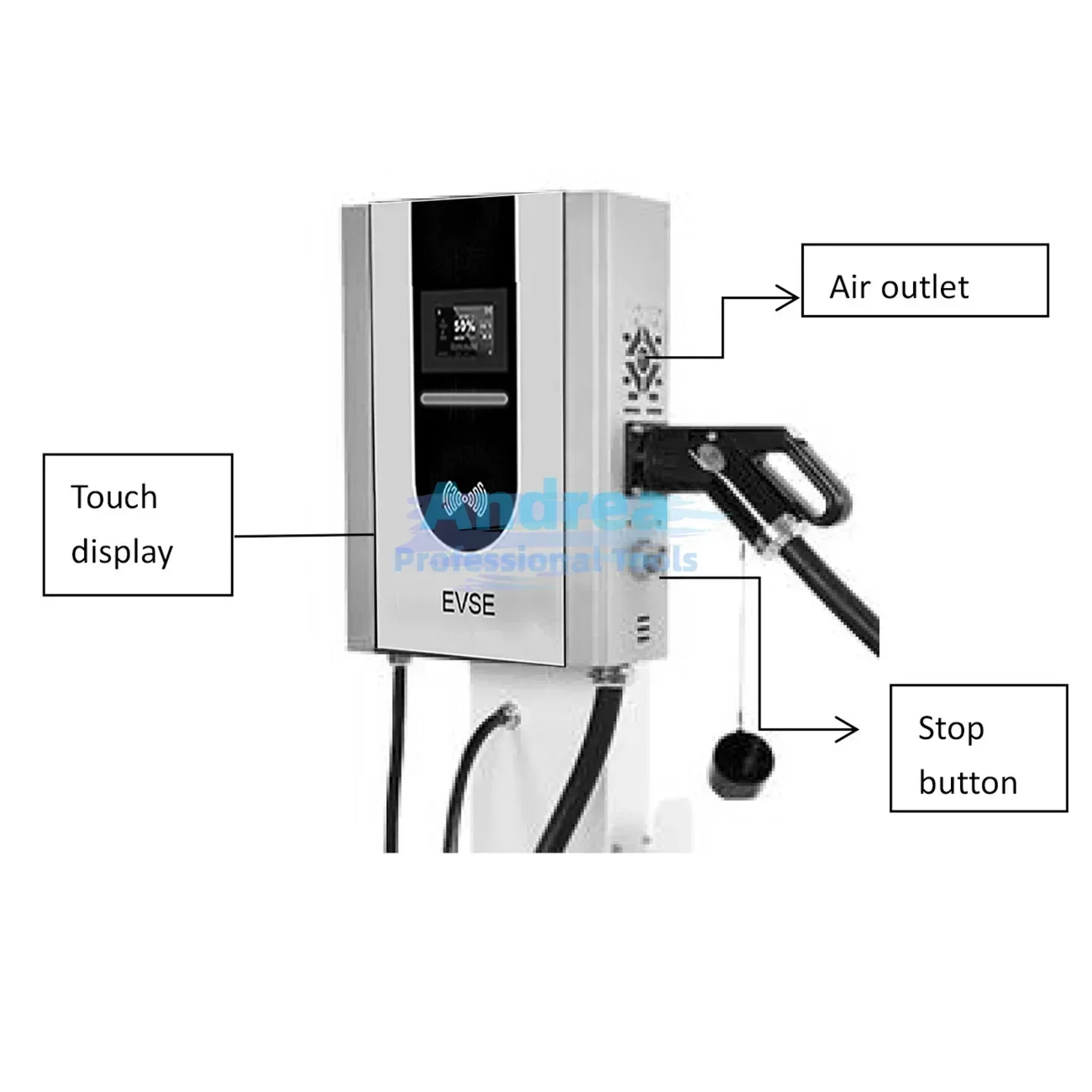 DC EV Charger Manufacturer 7kw 15kw 20kw 30kw GBT DC Wall Charger GBT ccs 2 40kw 60KW DC Charger