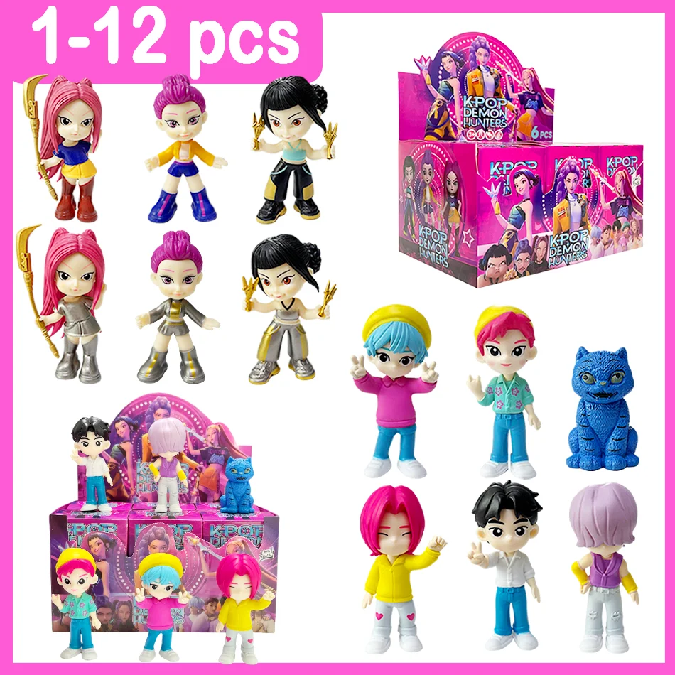 جديد الساحرة الصيادة مربع رومي زوي ميرا أنيمي بولي فينيل كلوريد مجموعة شخصيات سطح المكتب الحلي الأطفال الكبار هدية السنة الجديدة #1