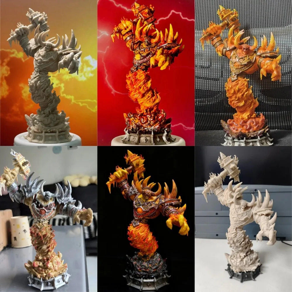 1PC Rag Firelord High-precision Split Parts of Resin Unpainted 3D Printed Model DIY Coloring and Self-asseembly Statue Figurine