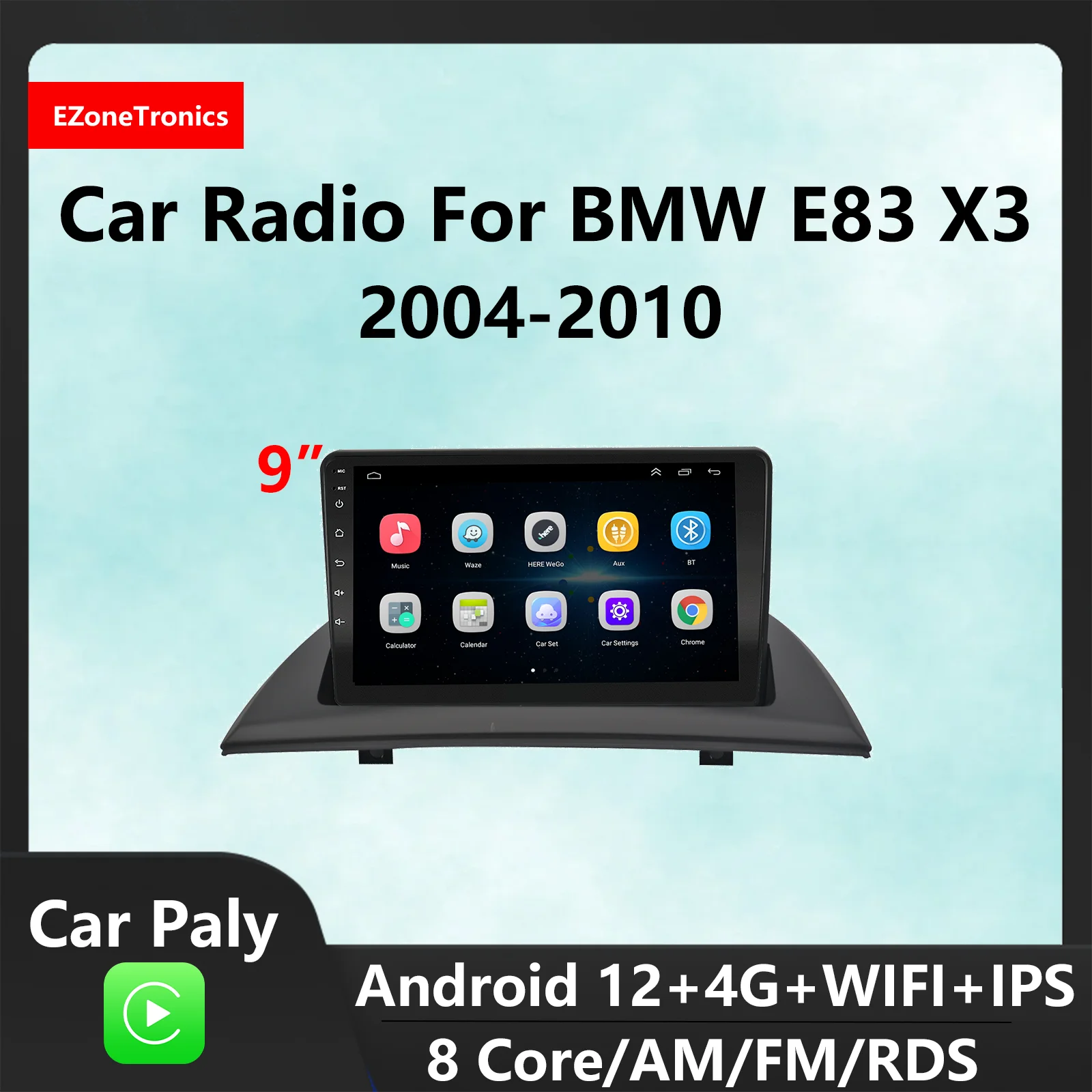 

EzoneTronics CarPlay Android автомобильное радио для BMW E83 X3 2004-2010 HD GPS навигация Bluetooth USB плеер Автомобильная развлекательная система