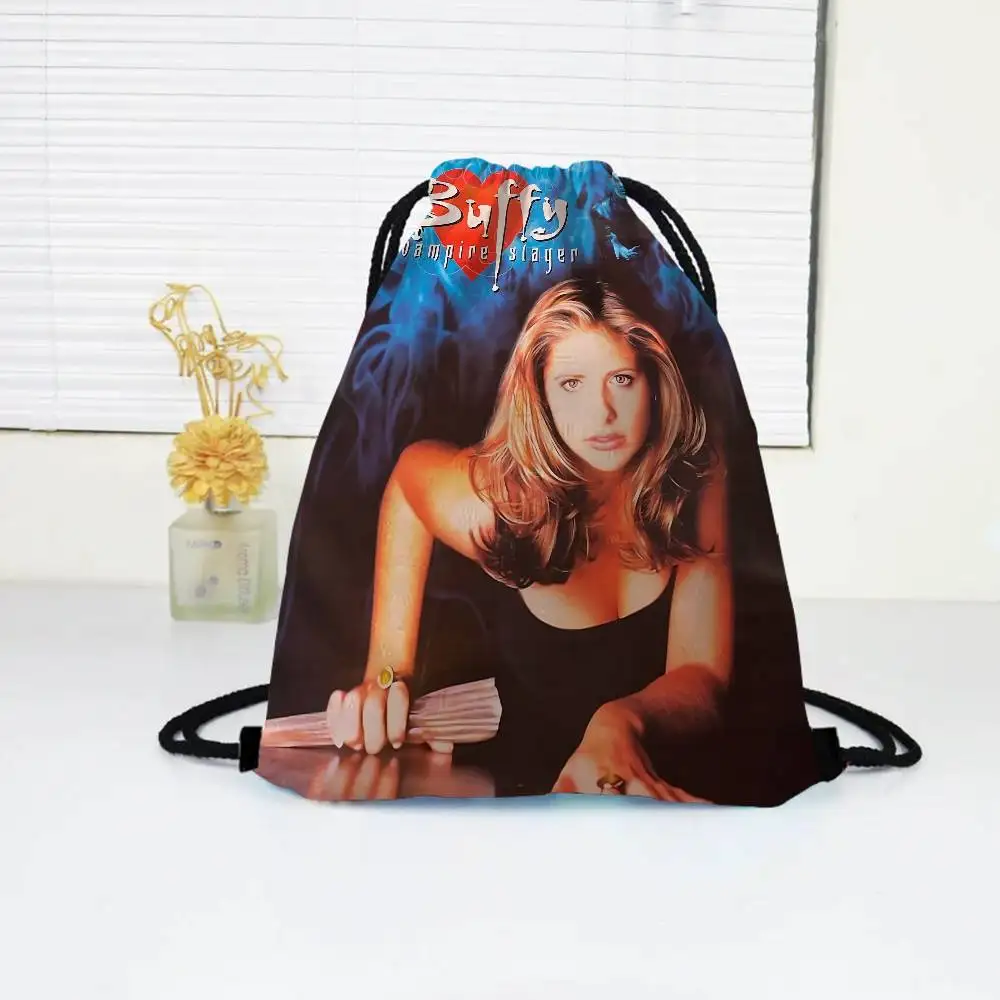 بافي مصاص الدماء القاتل الفيلم 1 قطعة الرباط حقيبة الظهر سلسلة ظهره أكياس السرج حقيبة السائبة مدرسة اليوغا رياضة رياضة السفر