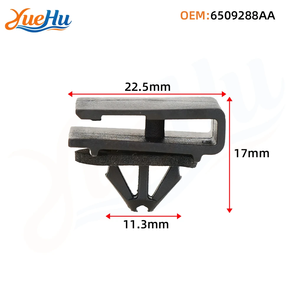 YUEHU 10PCS Rocker Moulding Clip with Sealer for Chrysler Grand Voyager 6509288AA Dodge Caravan