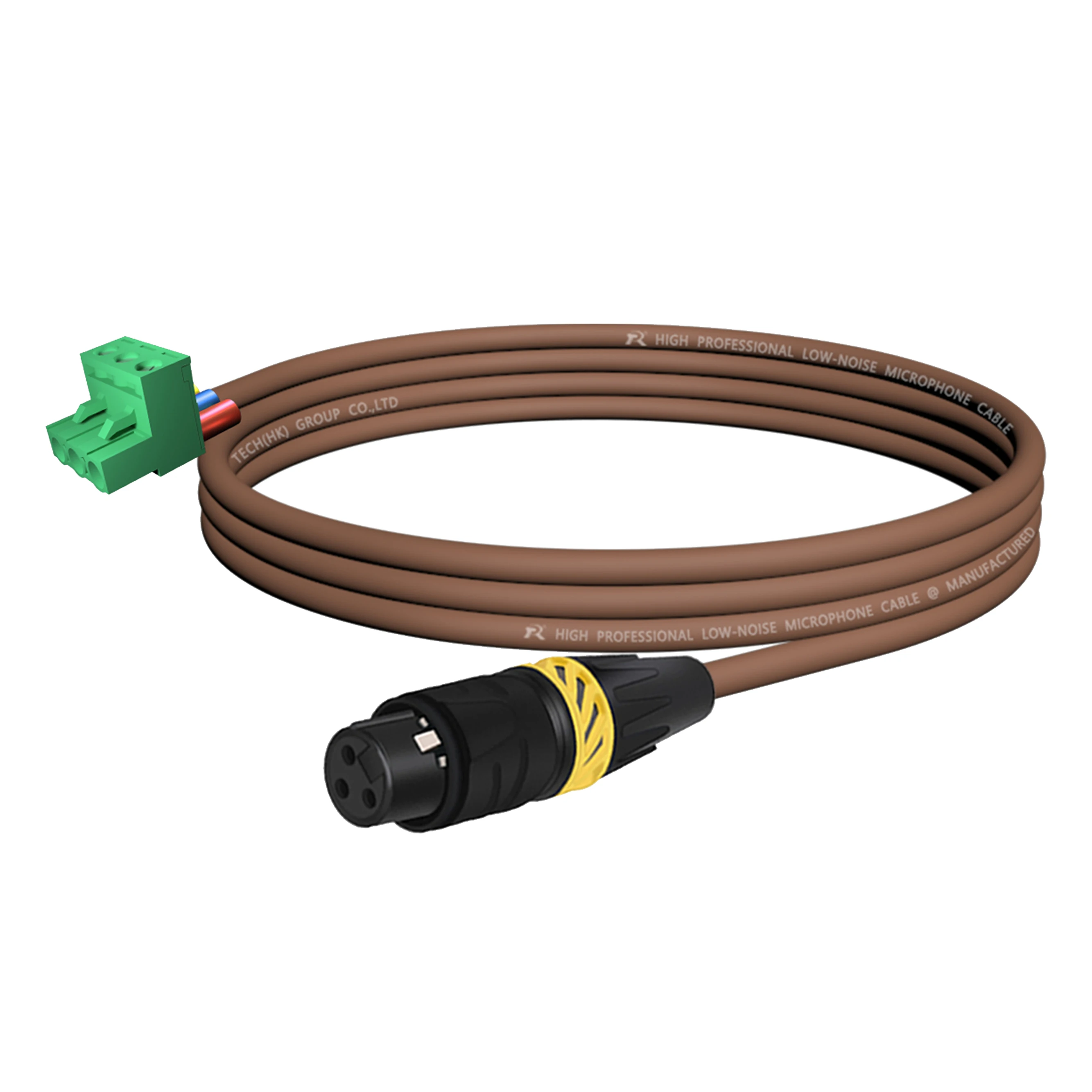 XLR zu Phoenix Kabel, Geräuscharmes 3-Pin XLR Buchse und Stecker zu PHX3M/2EDG 5.08 PCB Schraubklemmen-Adapterkabel mit Sicherem Endgriff – Detail 13