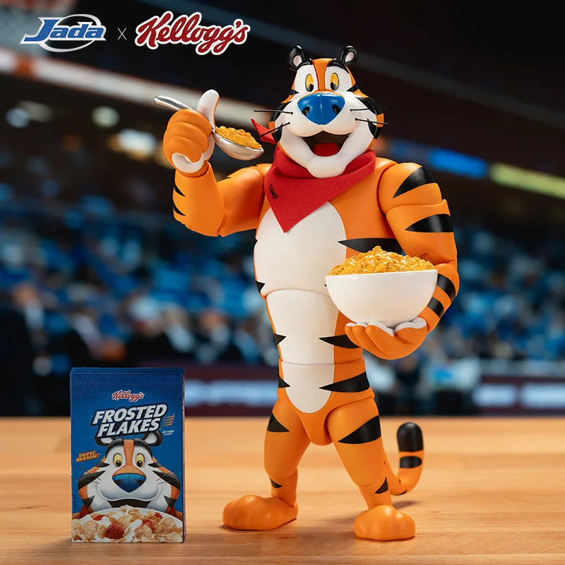 

Аутентичные игрушки Jada 1/12, мобильная фигурка Kellogg's Tony Tiger, праздничный подарок-сюрприз, настоящий дизайн, идеально подходит для коллекционеров