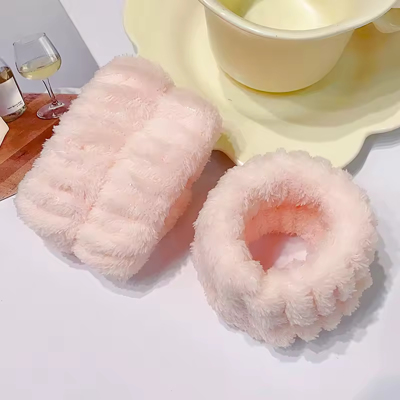 Wrist Washband Microfiber Wrist Wash Towel Band Wristband Scrunchies for Wash Face Absorbent Wrist Sweatband for Women Headband - Image 10