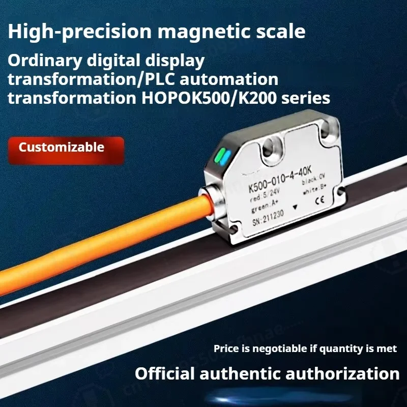 5u Resolution 1000mm Position Sensor Reader Head High Precision For Measuring Instrument & Construction Equipment Durable