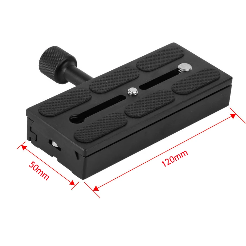 120*50 مللي متر المشبك محول ل DSLR حامل كاميرا ترايبود سريعة الإصدار لوحة جبل برغي محول مع فقاعة مستوى K120