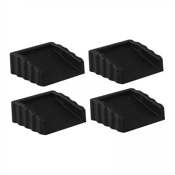 Heavy Duty Rubber Door Stop Floor Mounted Non Slip Wedge Noise Reduction for Home Bedroom Office Use
