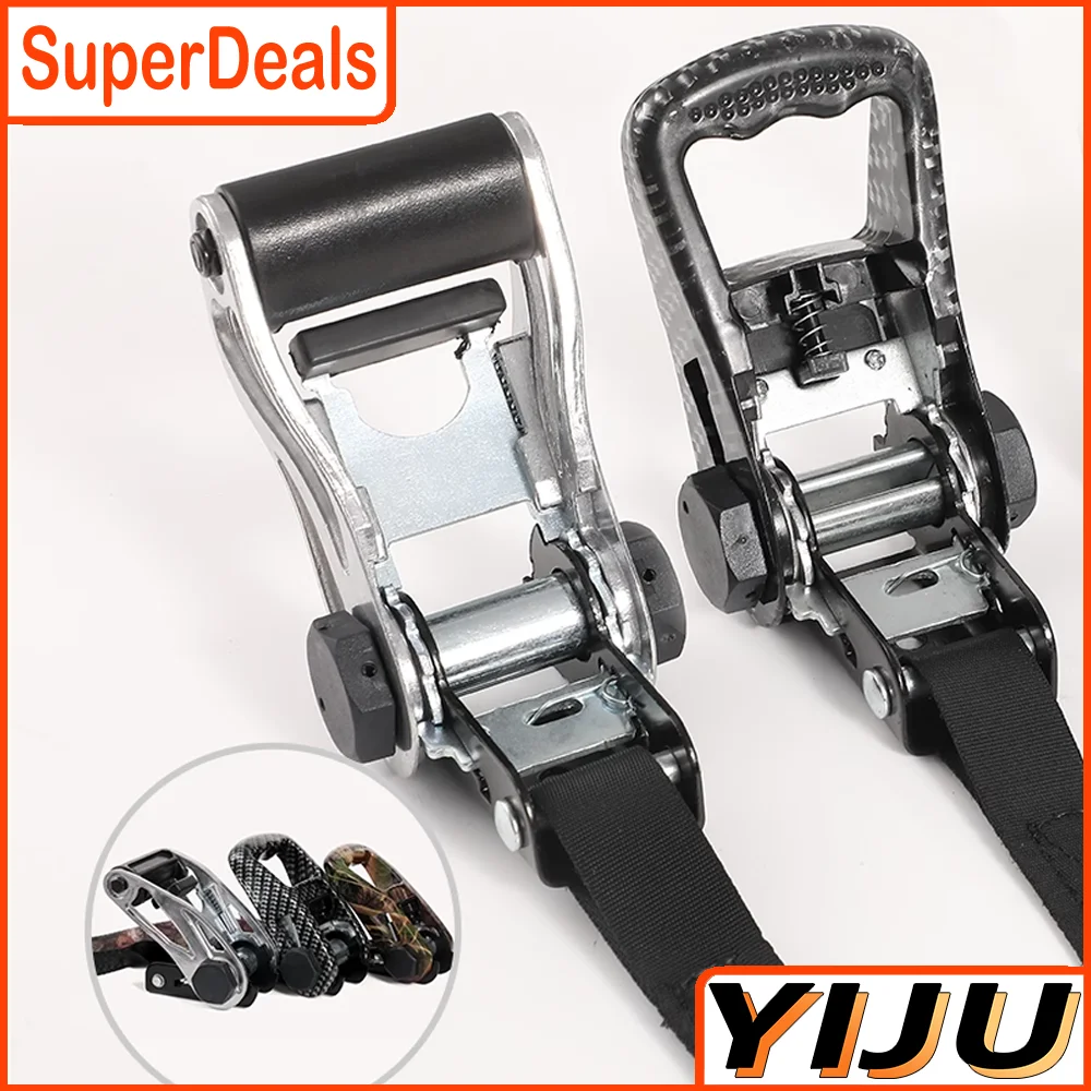 Car Strapping Belt Tensioner 25mm Binding Strapping Tensioner 3/4/5 Meter Ratchet Tie Down Thickened Tighten Belt Strap Rope