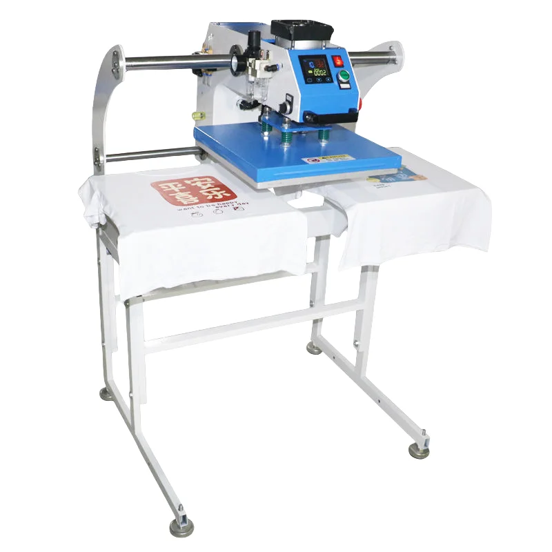 Automatic Dual Heat Press Machine T Shirt Heat Transfer Printing Machine For Plastic Rhinestone Heat Transfers Machines