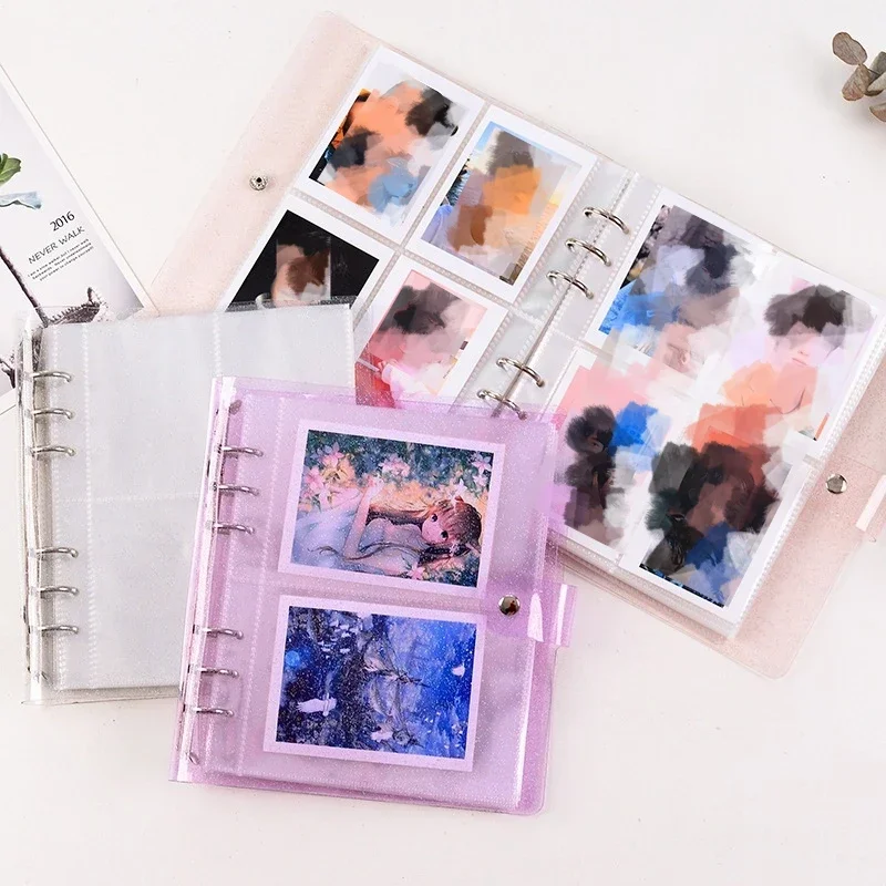 3/4/5/6/7 pollici Album fotografico Tesserino Raccoglitore Kpop Album Carta fotografica dal vivo Instax Collezione Libro Fogli sciolti Ventole