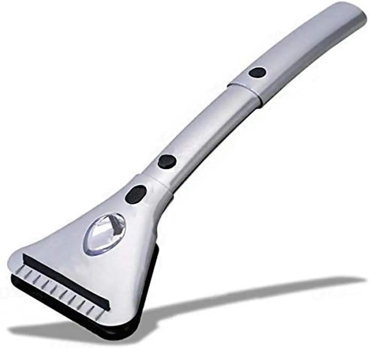 

Автомобильный скребок для льда с подогревом 12 В со светодиодной подсветкой, выдвижной инструмент для удаления снега на лобовом стекле