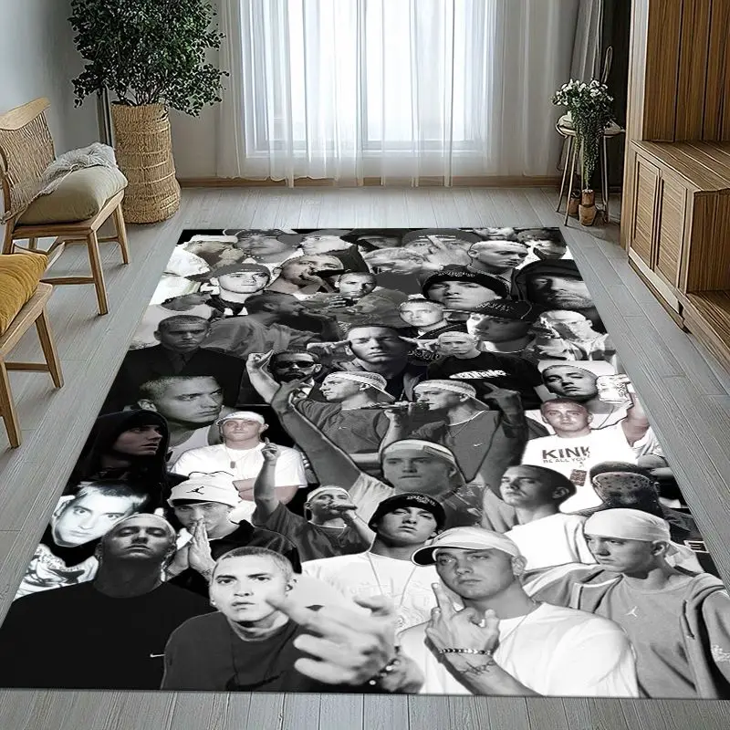Rap God Slim Shady Eminem Hiphop Soft Non-Slip Large Area Rug for Living Room,Bedroom Playroom Carpet Mat for Sofa,Home Decor