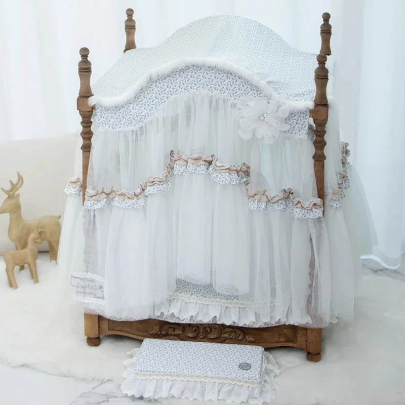 PetMan Little Swan American Vintage Home Elf Palace Room Clear and Removable Washable Cat and Dog Universal Game Nest