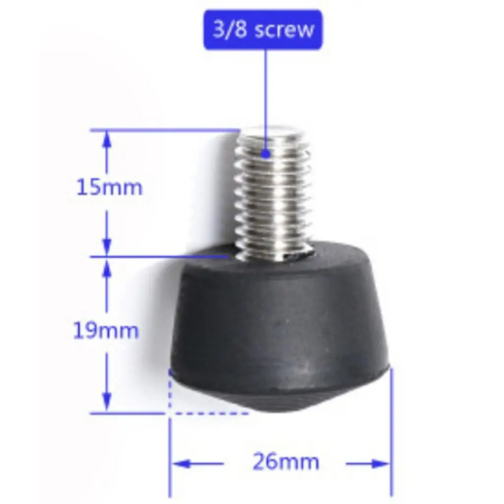 

Rubber Tripod 3/8" Screw for Monopod Feet Leg Aluminum Alloy Accory