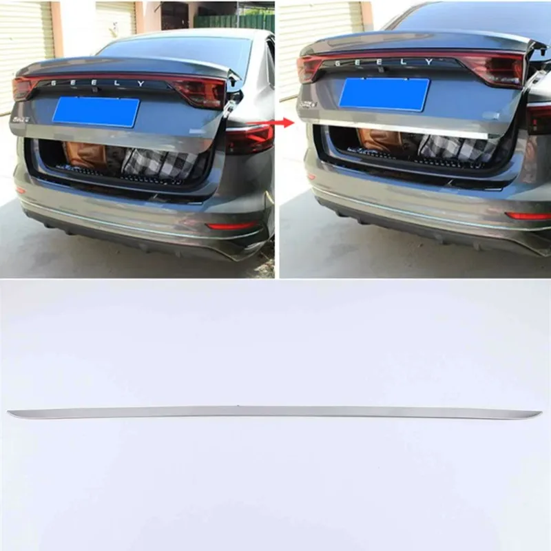 For GEELY EMGRAND 2022-2023 Exterior Accessories Rear Trunk Tailgate Door Strip Streamer Lid Cover Trim