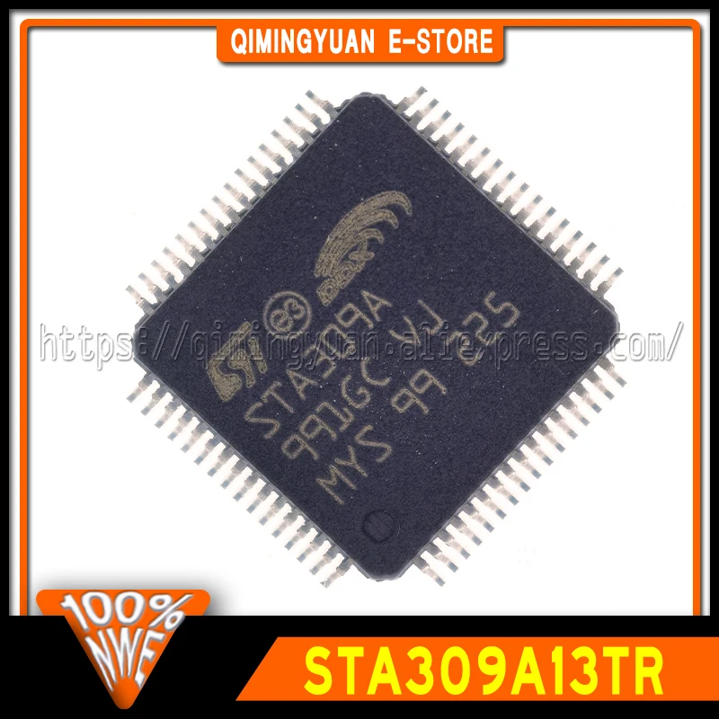 1~20PCS/LOT STA309A STA309A13TR STA309 QFP-64 SMD Stereo Digital Class D Audio Amplifier Chip In Stock GOOD Quality