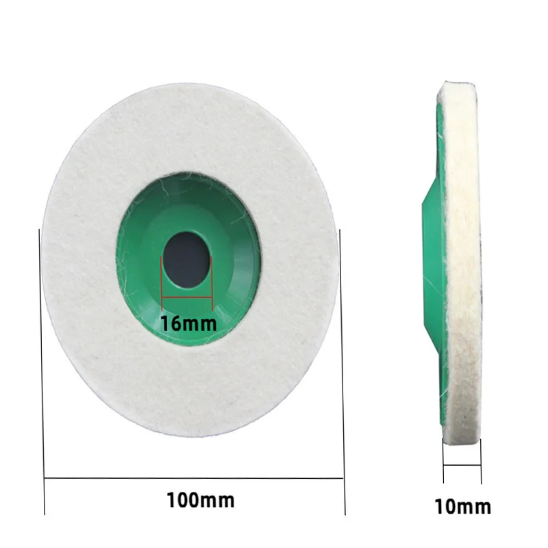 4 Zoll Wolle Poliers cheibe Poliers ch eiben Winkels chl eifer Rad Filz Polier pad Scheibe für Metall Marmor Glaskeramik