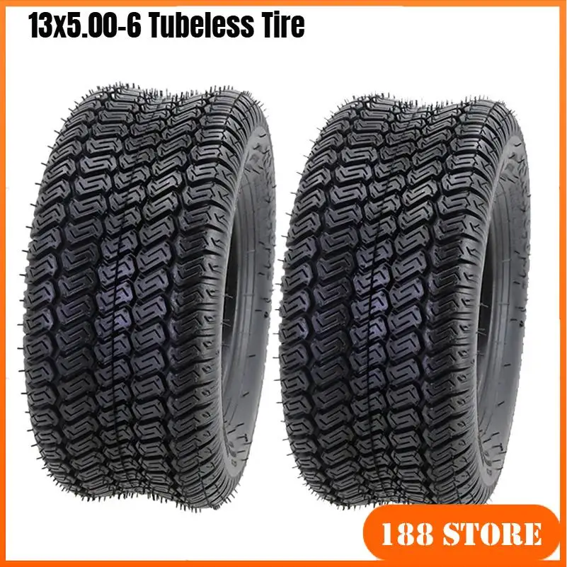 1/2pcs 13x5.00-6 Lawn Mower Turf Tires 4Ply 13x5x6 Garden Tractor Tire Tubeless