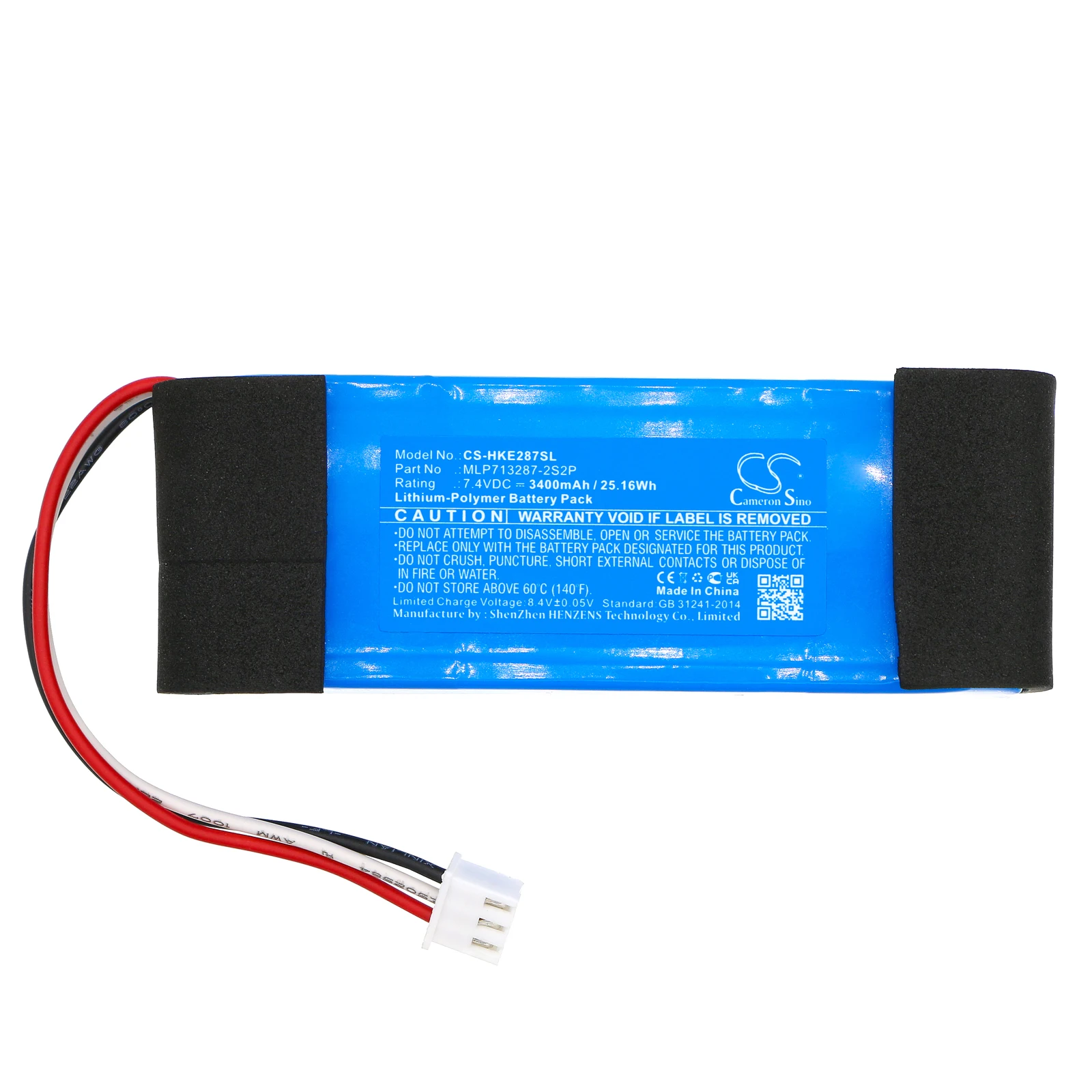 

Cameron Sino 7.4V 3400mAh Speaker Battery MLP713287-2S2P for Harman/Kardon Esquire +TOOL