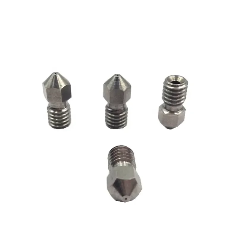HRA92 Wear Resistance 3D Printer Extrude Nozzles with 0.4mm M6 Thread