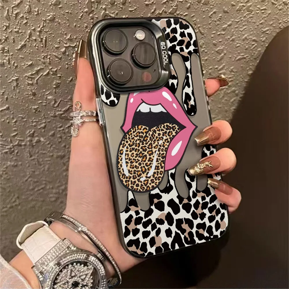 Fashion Leopard Pattern Hard Phone Case For Samsung Galaxy S25 Ultra Case For Samsung S24 Ultra S23 FE S22 S 25 Back Cover Funda - náhled 2