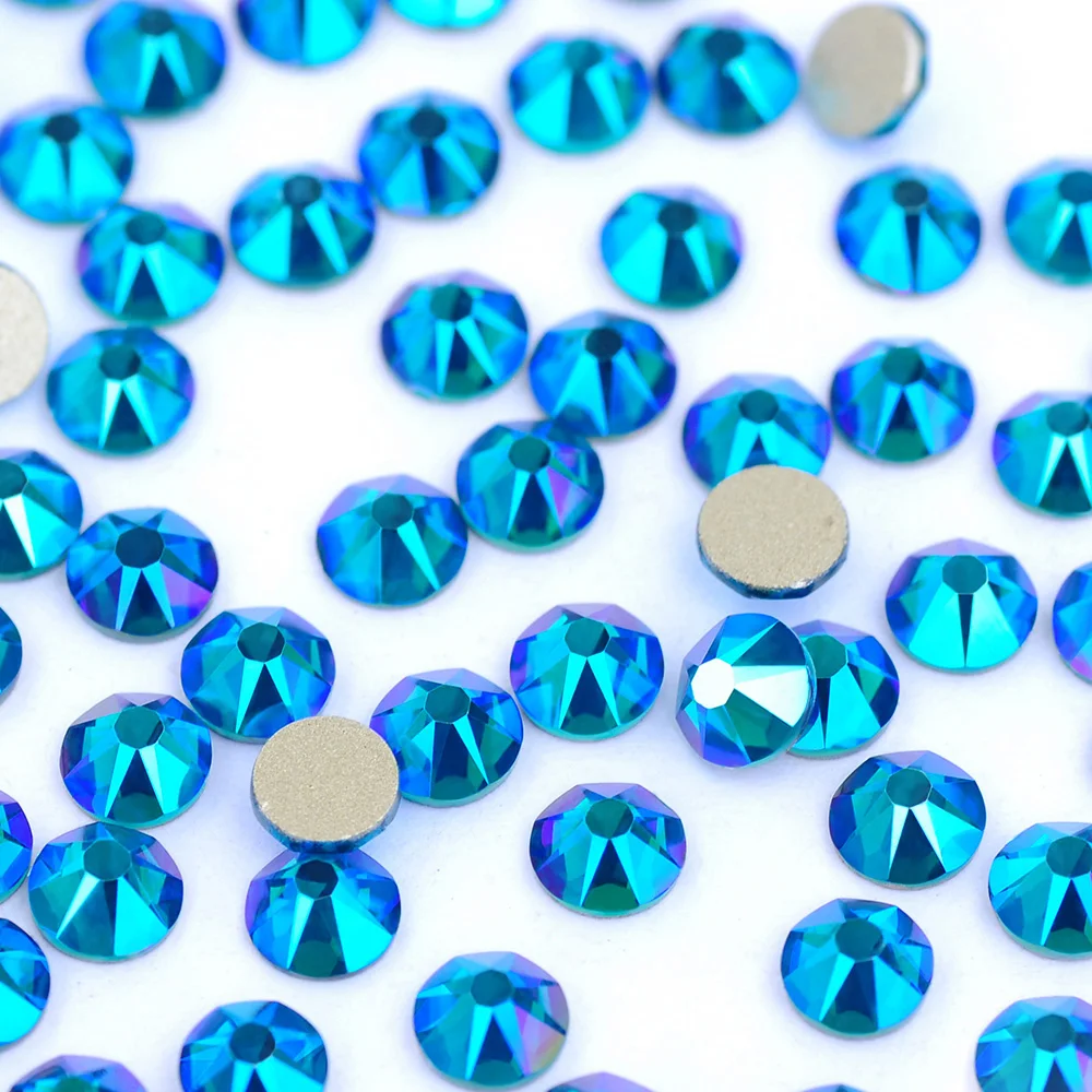 PUBRILEX 8 große, 8 kleine, 1440 Stück Flache Rückseite Strasssteine, Nicht-Hotfix, Flache Steine für DIY Nagelkunst, Kleidungsstücke und Dekorationen – Detail 8