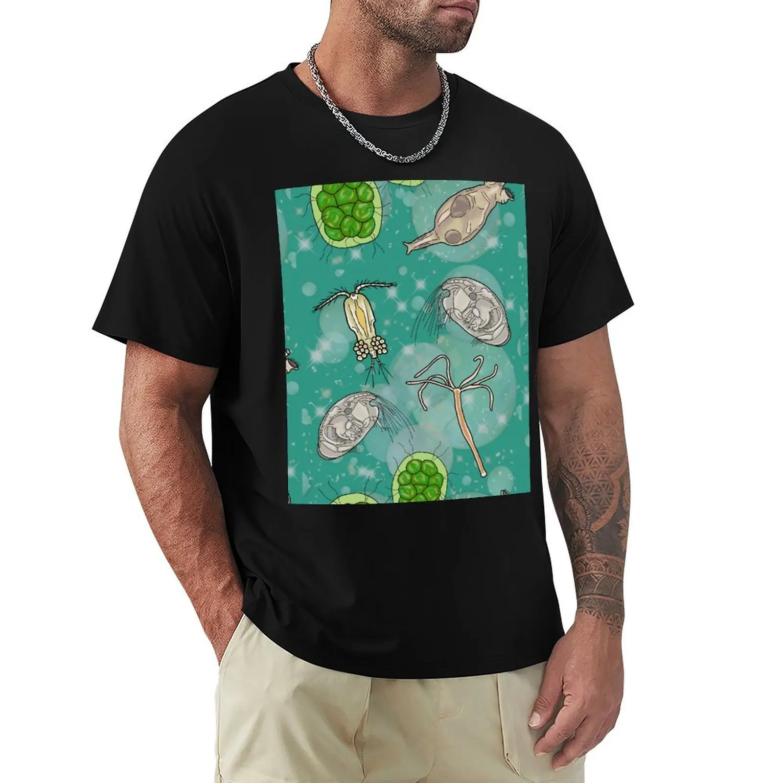 Freshwater Organisms T-Shirt Non-Shrink Basic Cotton T-Shirt