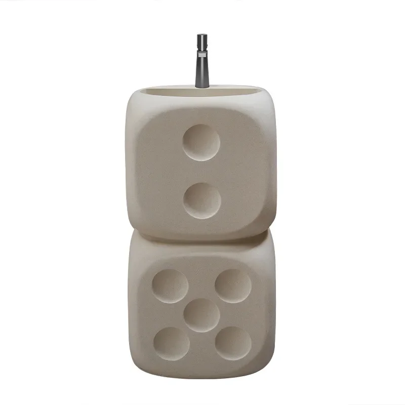 

Designer integrated floor-to-ceiling washbasin B & B art dice column basin