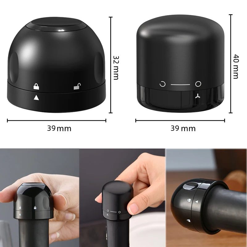 Wine Stopper Silicone Sealed Champagne Bottle Stopper Vacuum Retain Freshness Wine Plug Tools for Wine Champagne Soda Bottles