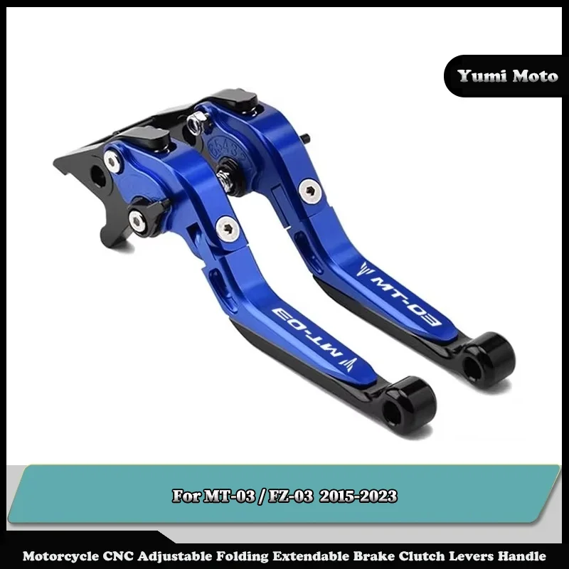 

Motorcycle Folding Adjustable Brake Clutch Levers Handlebar For YAMAHA MT-03 / FZ-03 MT03 2015-2023