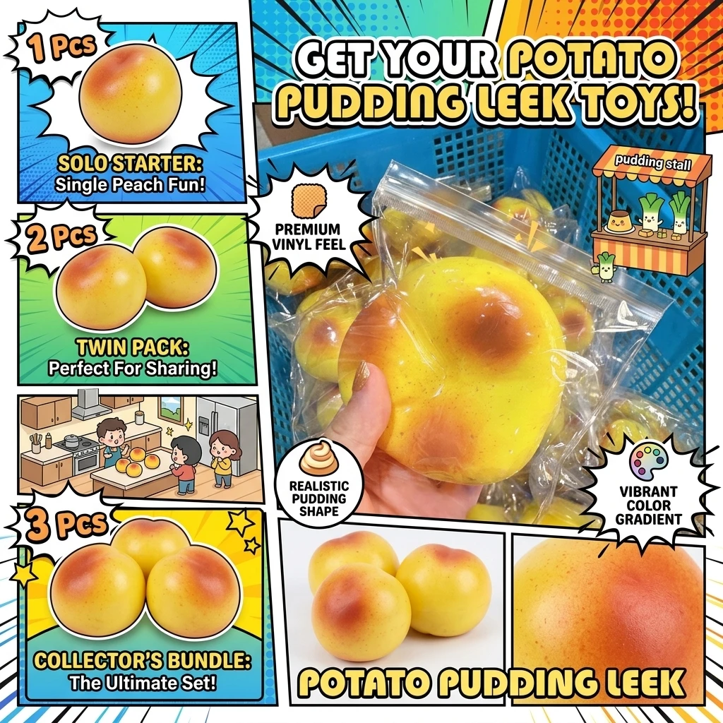 Fluid Potato Squishy Toy Slow Rise Stress Ball, Realistic Fruits Fidget, Decompression Gift For Kids & Adults Anxiety Relief ﻿