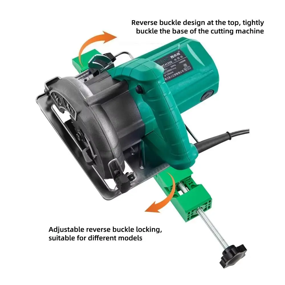 Adjustable Handheld Positioning Clamp Lightweight ABS Quick Fixing Clip Blue Green Edge Guide Cutting Machine