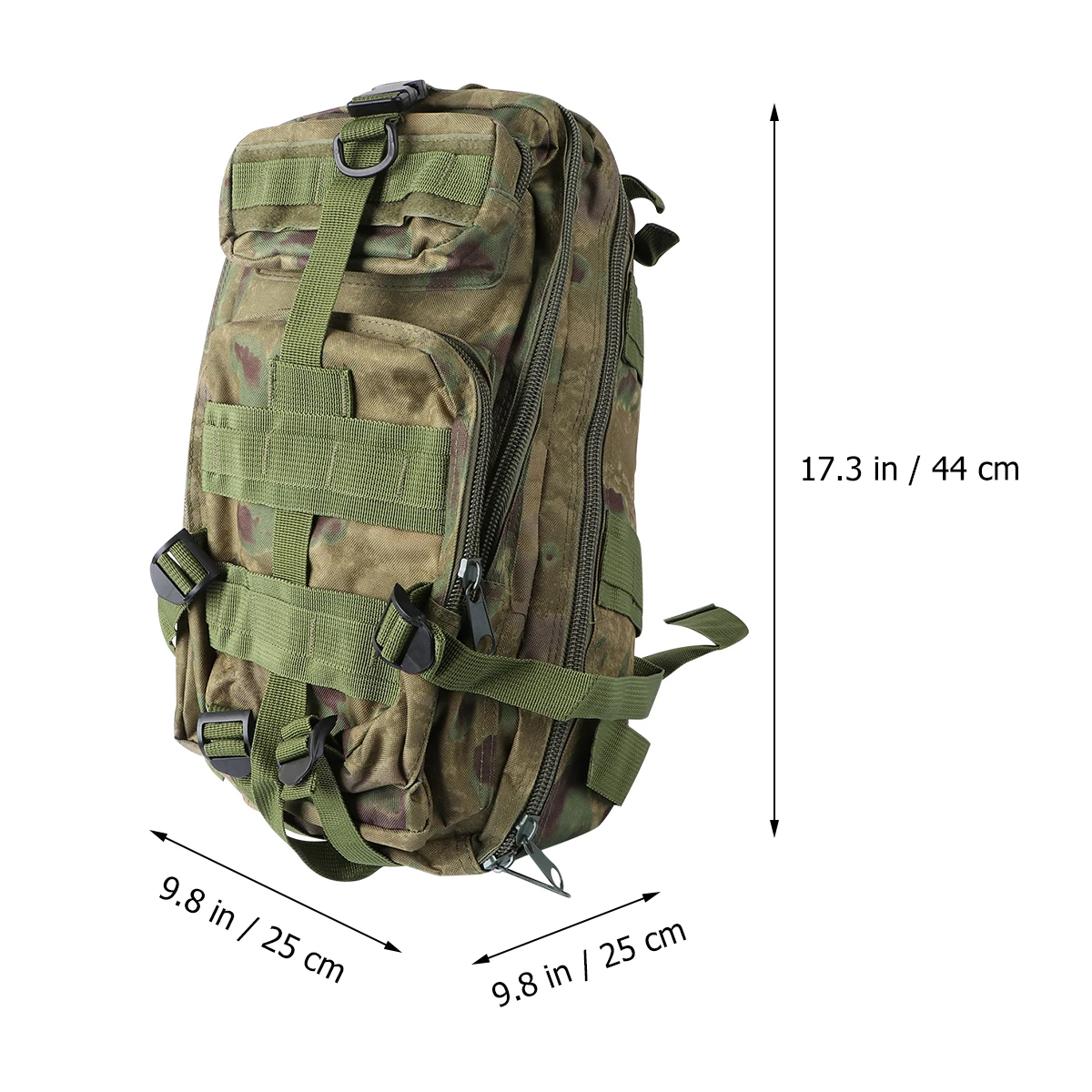 

Camouflage Backpack Outdoor Hiking Hunting Camping Travel Lightweight Adjustable Straps Multiple Pockets Multi