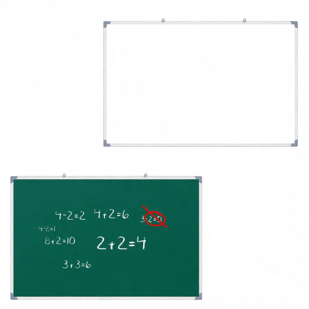 Wall Mount Magnetic Whiteboard Green Chalk Board Writing Display Sheet For Classroom Education Office Memo Schedule