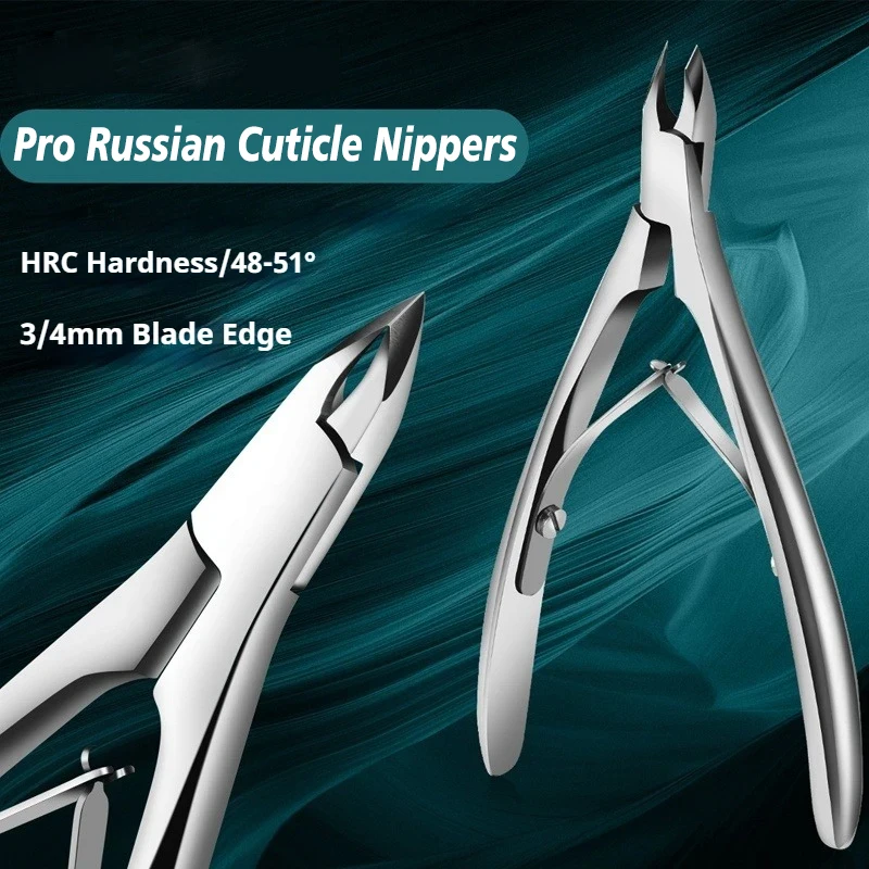

Pro Russian Cuticle Nippers Ultra-Sharp Stainless Steel Dead Skin Remover Scissors Cuticle Prep Kit Manicure & Pedicure Tool