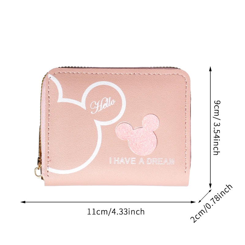 2024 New Japanese and Korean Cute Cartoon Short Wallet Female Mini Large-capacity Portable Student Zipper Coin Purse image 5