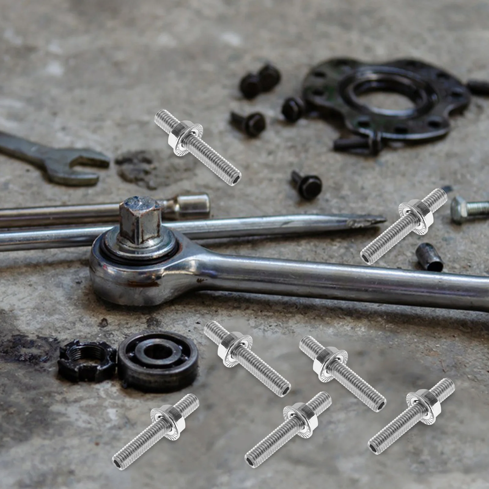 

Exhaust Manifold Bolt Set Gasket Maker Extension Flange Nut and Washer Hanger Car