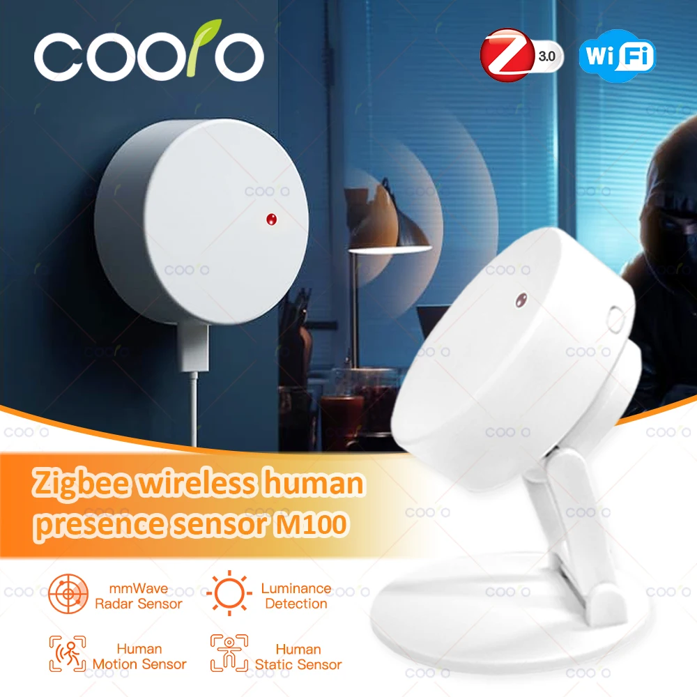 Tuya WiFi /Zigbee Sensore di presenza umana Sensore PIR intelligente per il corpo umano Rilevatore radar Sensori di movimento a microonde Domotica