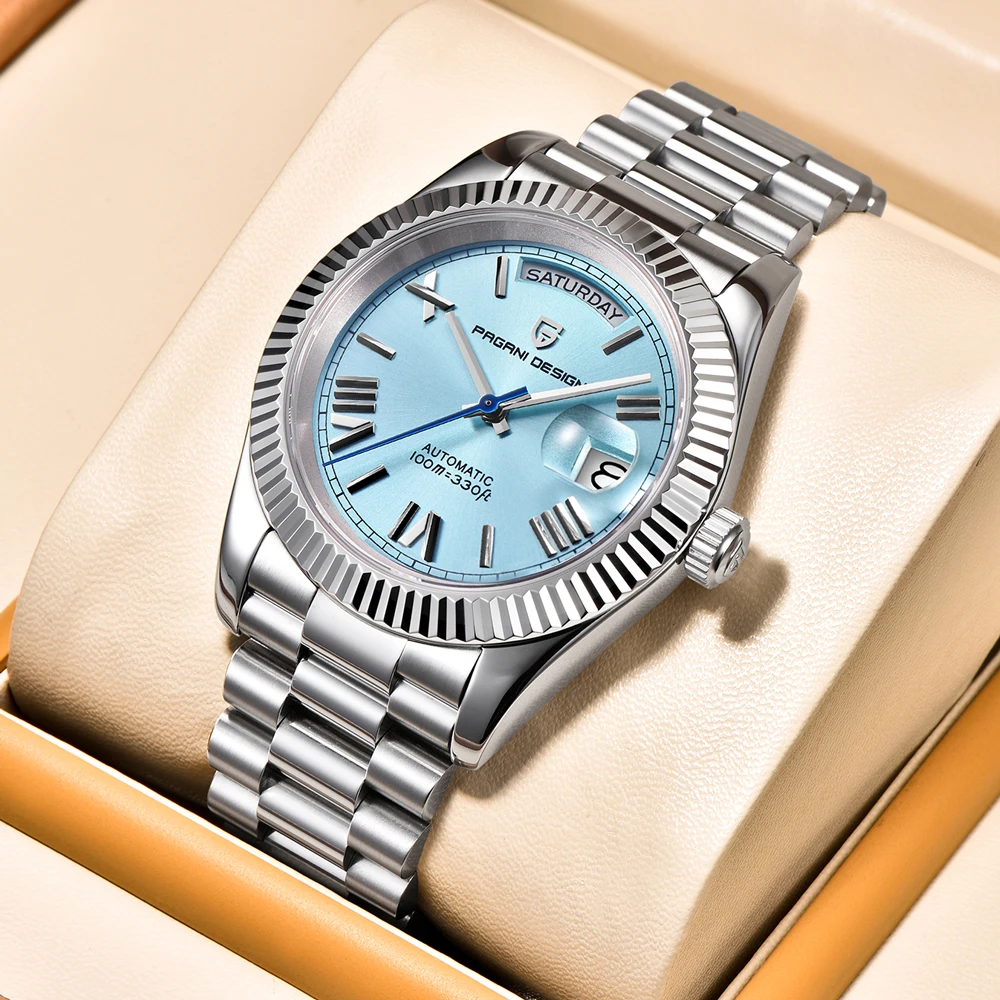 PAGANI DESIGN Herrenuhr DD40 Luxuriöse automatische Herren-Mechanische Uhr Japan NH36AMovt Saphirglas 2025, neuer Edelstahl